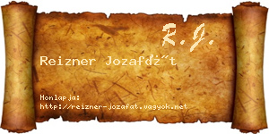 Reizner Jozafát névjegykártya